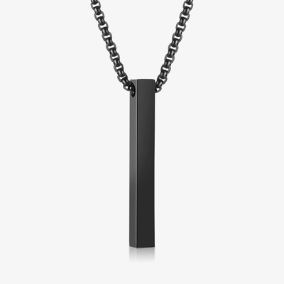 Rectangle Pendant - Black Matte - Frosted Fate