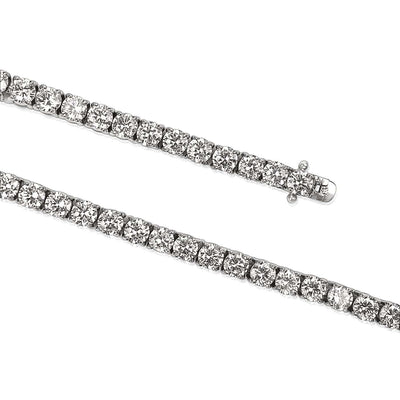 5mm Tennis Bracelet - White Gold - Frosted Fate
