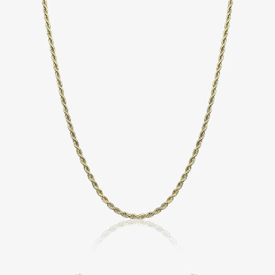 3mm Rope Chain - Gold - Frosted Fate