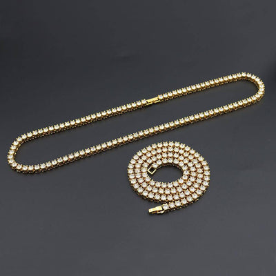5mm Tennis Chain - Gold - Frosted Fate