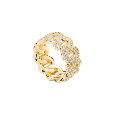 Prong Cuban Ring - Gold - Frosted Fate
