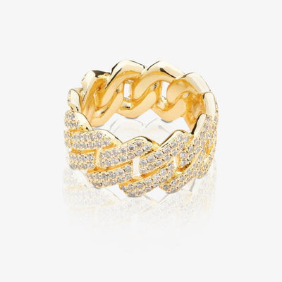 Prong Cuban Ring - Gold - Frosted Fate