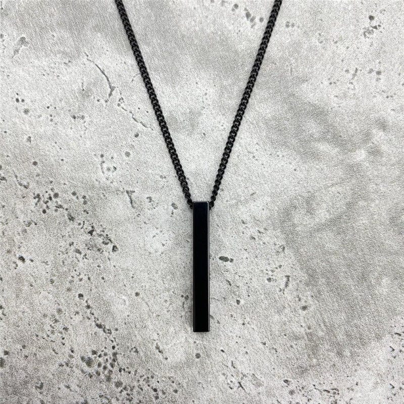 Rectangle Pendant - Black Matte - Frosted Fate